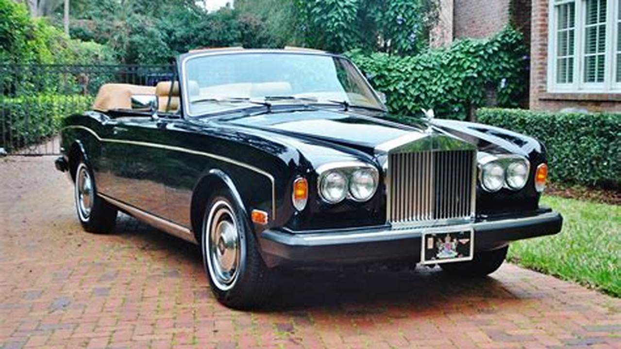 Rolls Royce Corniche for Sale: Find Your Dream Luxury Convertible